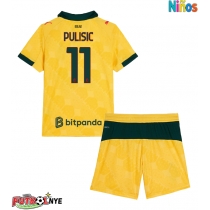 Camiseta AC Milan Christian Pulisic #11 Tercera Equipación para niños 2025-26 manga corta (+ pantalones cortos)